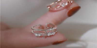 Exquisite advanced simple index finger opening ring (4)