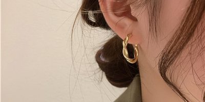 Vintage high-end twist earrings wholesale (3)