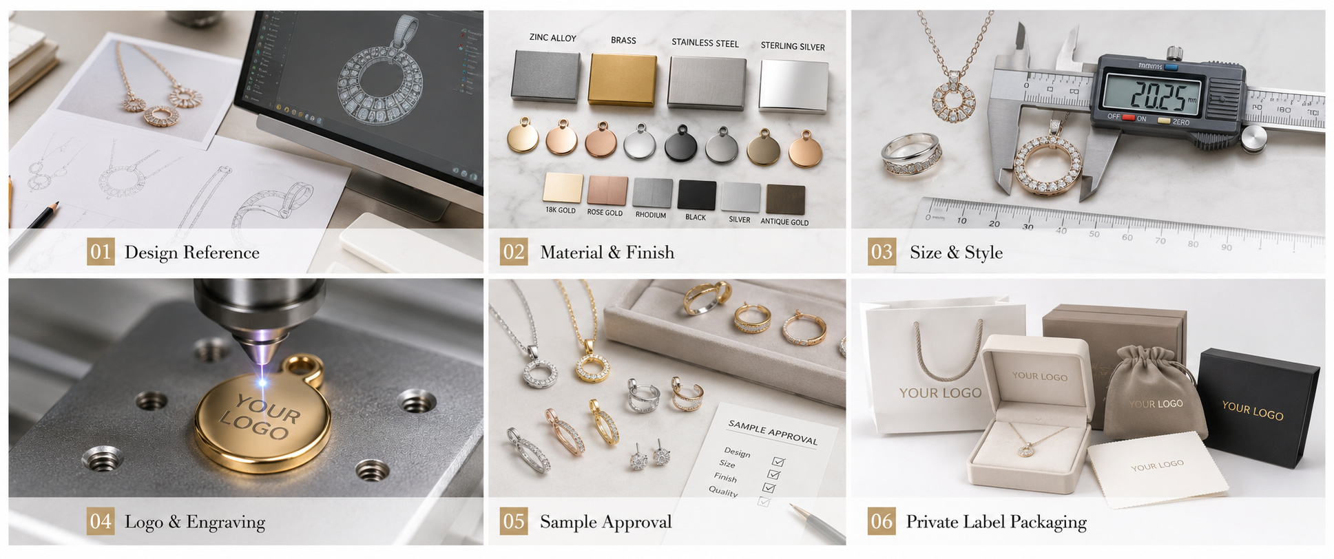 Custom jewelry OEM development process from design to private label packaging